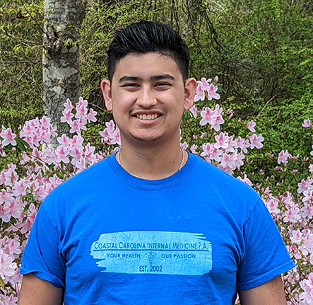Mikel Adrian is the Aesthetics and Marketing Coordinator for Coastal Carolina Aesthetics. Fun fact: he also has a BFA in 3D character animation, and has a passion for mixology and D&D.